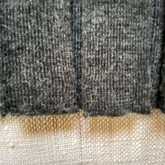 Charcoal Grey Wool Blend Pleated Flare Winter Office Pull On Skirt-Sz-M/L - Picture 8 of 13